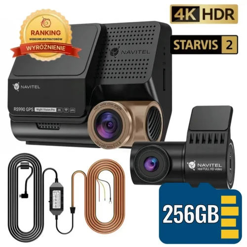 Zestaw Navitel RS990 GPS 4K Power Set.webp