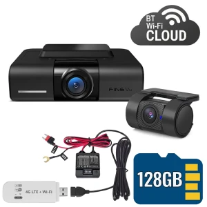 Kamera samochodowa FineVu GX1100 CLOUD 128GB + zestaw LTE PRO