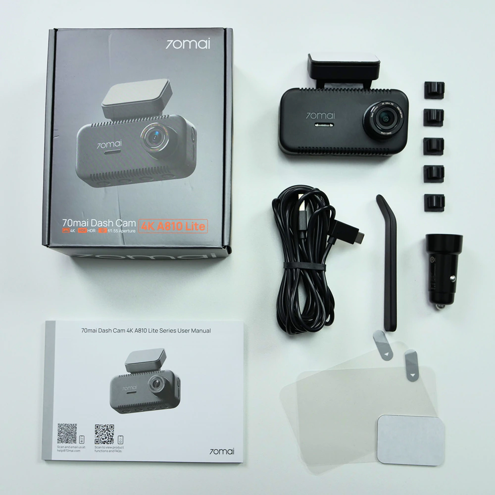 Outlet 70mai A810 Lite zawartość zestawu 1