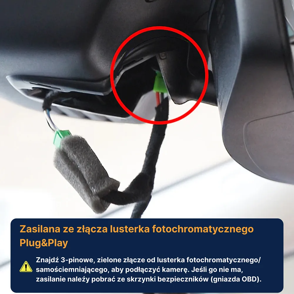 Złącze od lusterka fotochromatycznego 