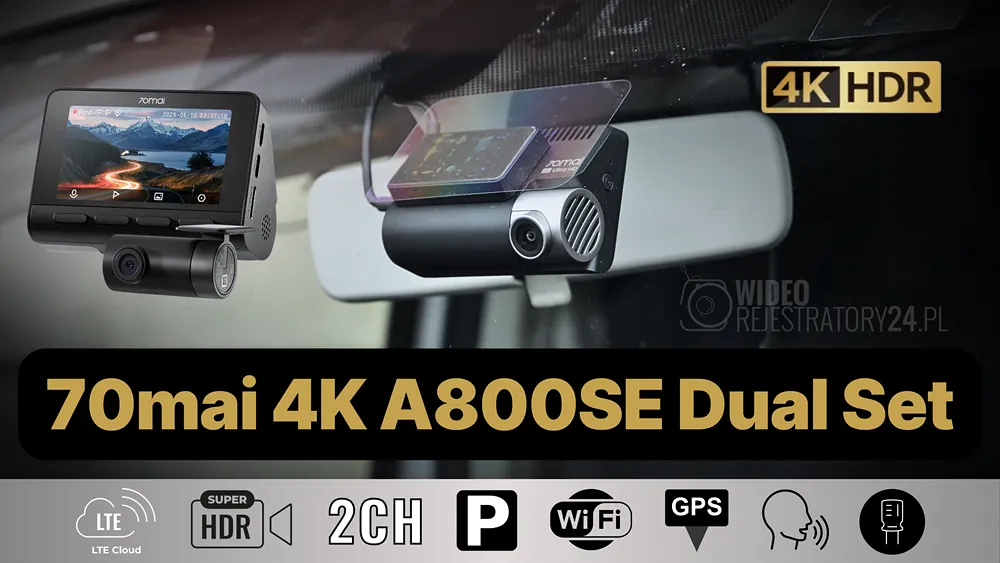 kamera samochodowa 70mai a800se