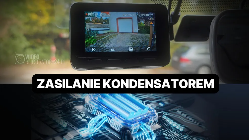 zasilanie kondensatorem w kamerze samochodowej 70mai a810s