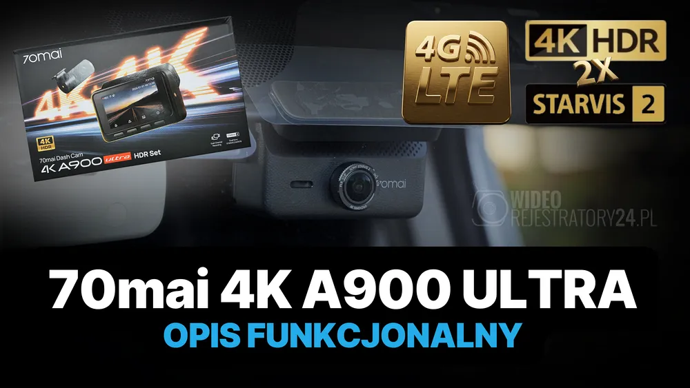 kamera samochodowa 70mai a900 ultra opis funkcjonalny