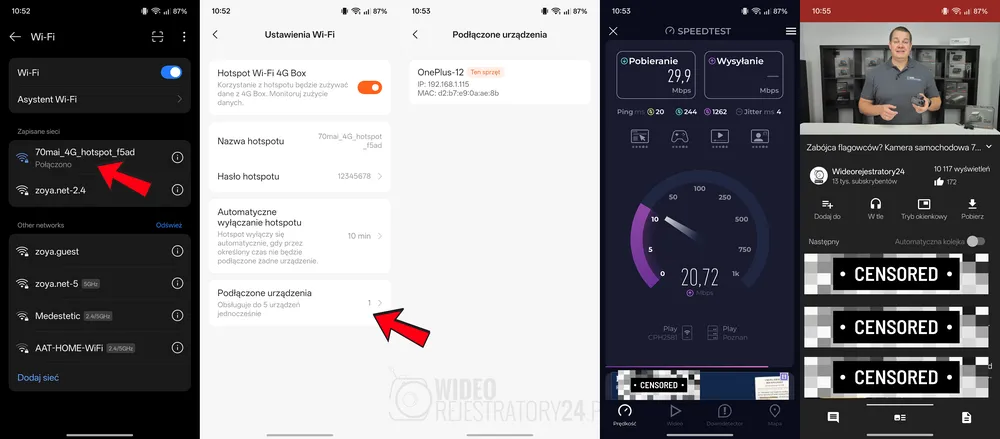 hotspot w kamrze samochodowej dzięki 70mia up11
