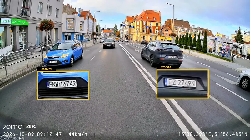 najwyższa skuteczność kamery tylnej 70mai a900 ultra