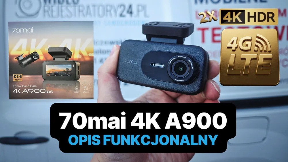 kamera samochodowa 70mai a900 opis funkcjonalny