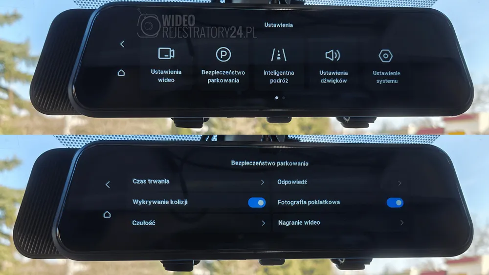 tryb nadzoru parkowania w kamerze samochodowej 70mai s410