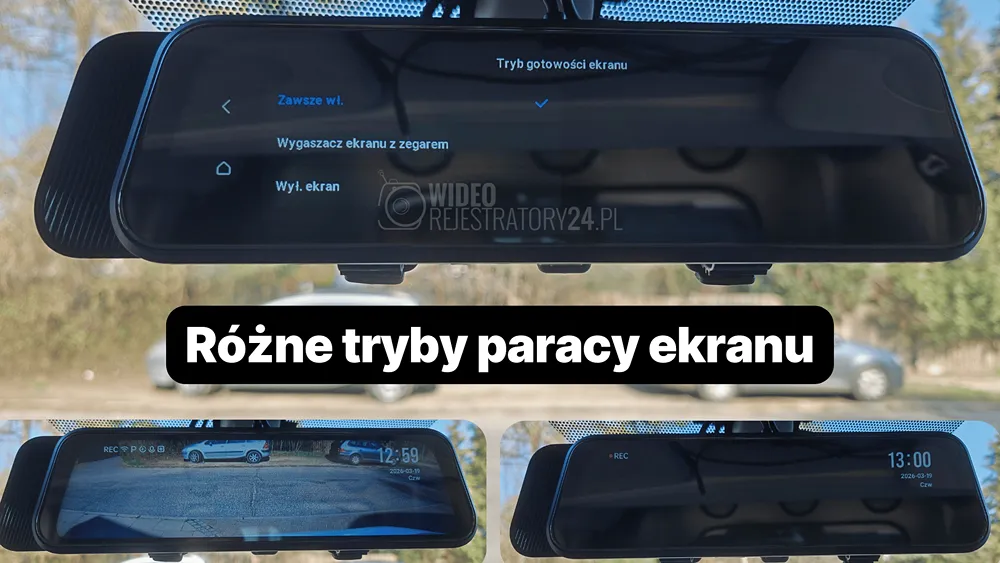 ustawienia wyświetlacza kamery 70mai s410