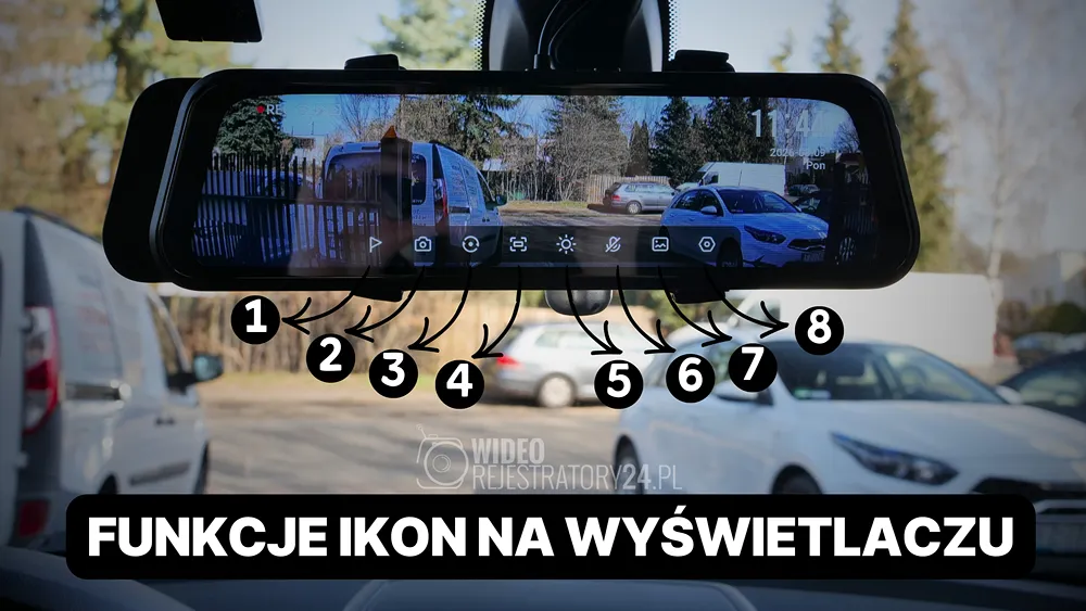 przyciski ekranowe w 70mai s410