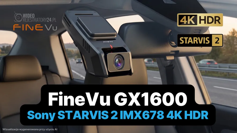 kamera samochodowa finevu gx1600 4k hdr