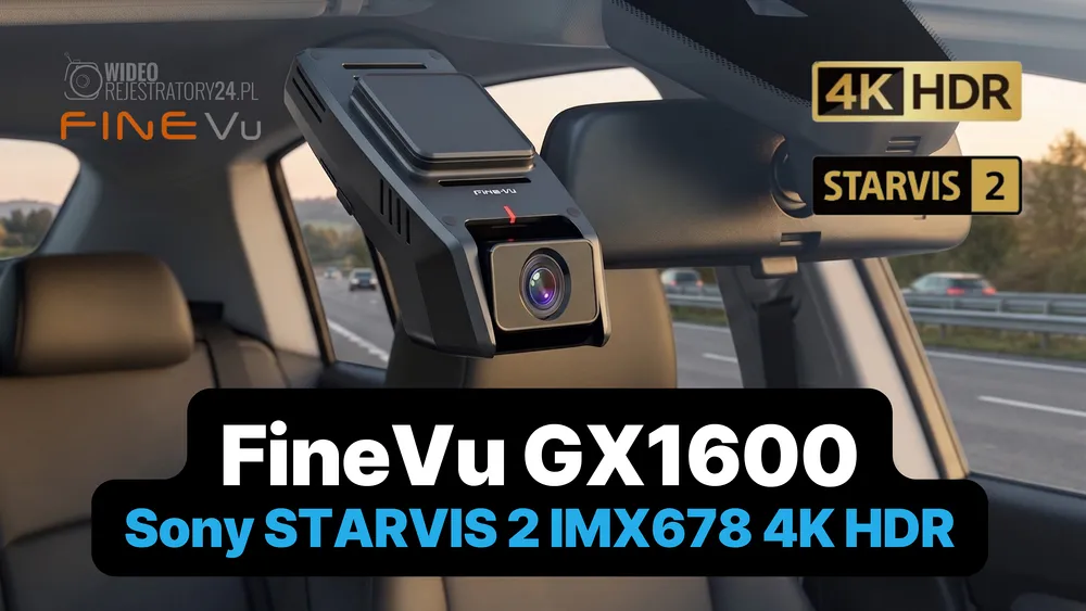 kamera samochodowa finevu gx1600 4k hdr