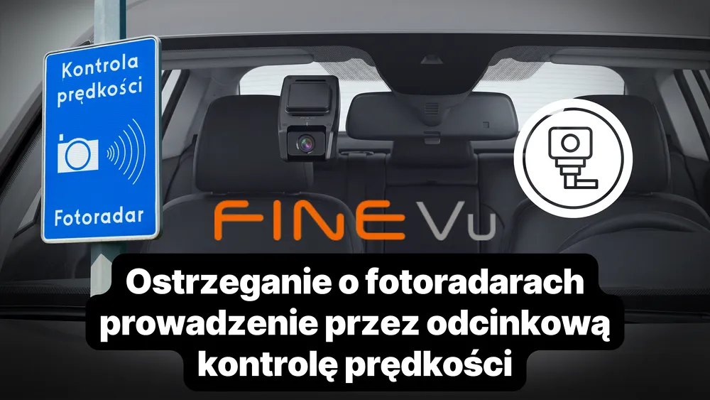 ostrzeganie przed fotoradarami w kamerze samochodowej finevu gx1600