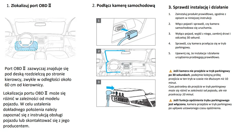 adapter zasilania do złącza obd