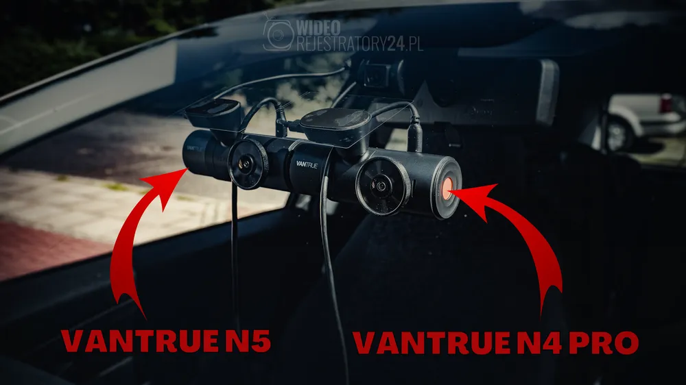 porównanie kamer samochodowych vantrue n4 pro i vantrue n5