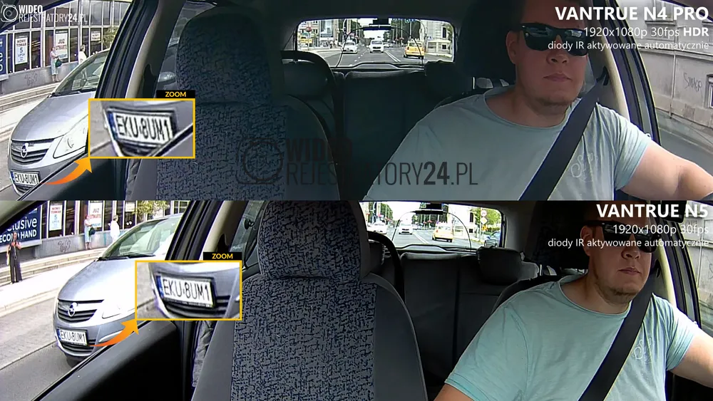 porównanie wideorejestratorów vantrue n4 pro vs vantrue n5