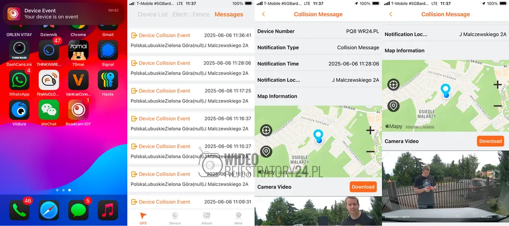 aplikacja roadcamiot mikavi cloud mikavi pq8 lte