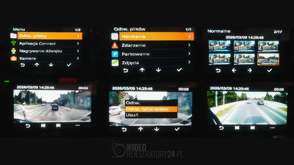 kamera samochodowa miomivue 956wd funkcje wsparcia kierowcy