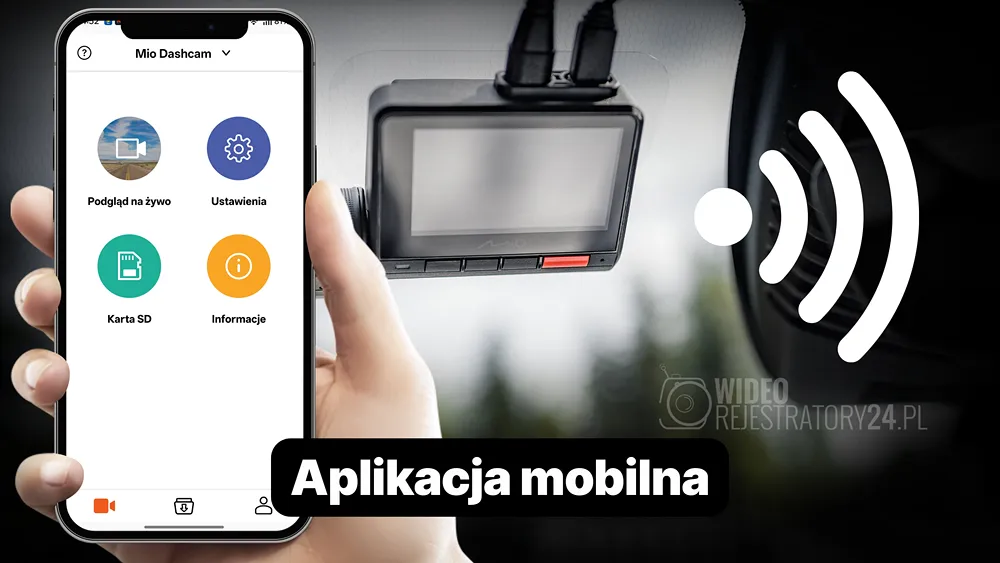 aplikacja mio mivue pro w kamerze samochodowej mio mivue 956wd