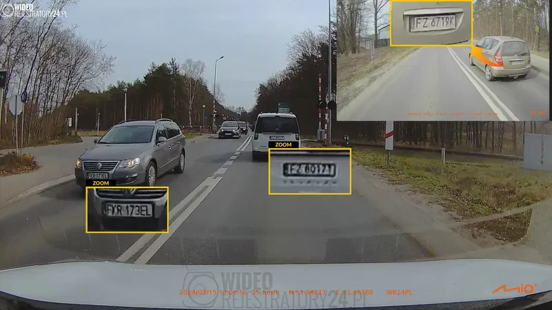 jakość nagrań kamery samochodowej mio mivue c595wd