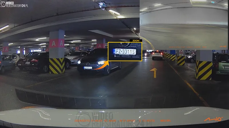 jakość nagrań kamery samochodowej mio mivue c595wd
