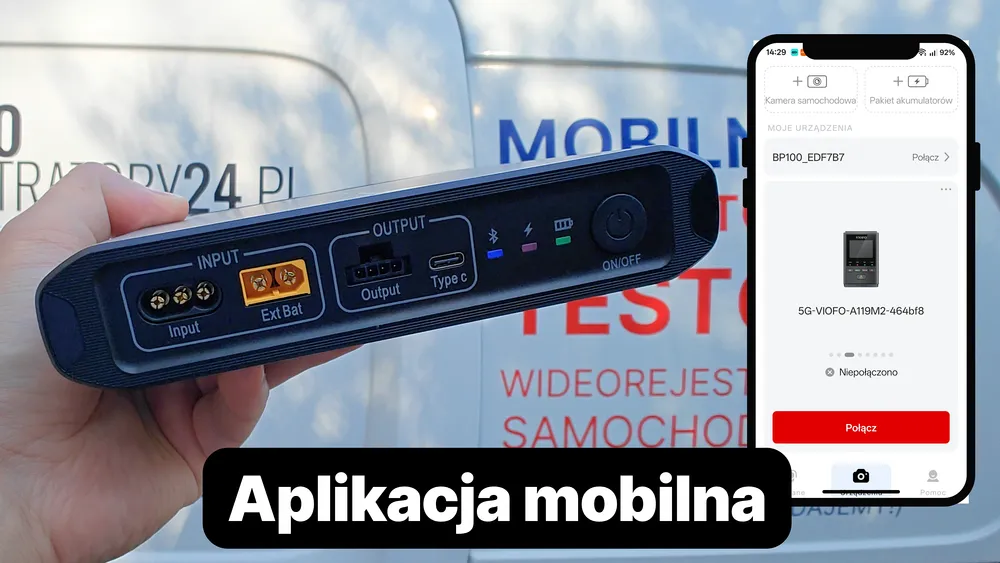 aplikacja mobilna do powerbanku samochodowego viofo