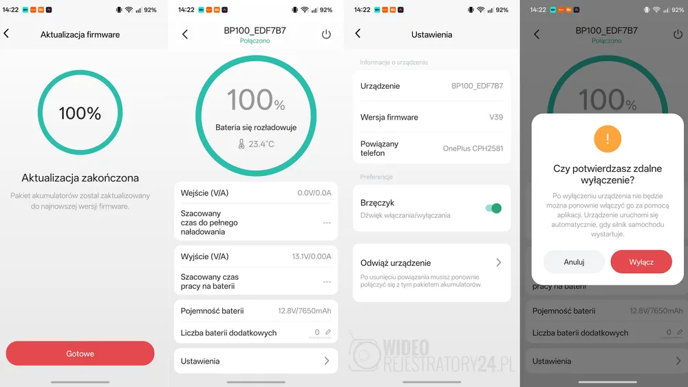 aktualizacja ota powerbanku viofo