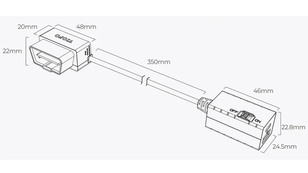 adapter stałego zasilania pod gniazdo diagnostyczne obd