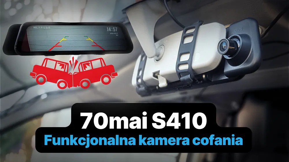 70mai S410 - z czytelną kamerą cofania